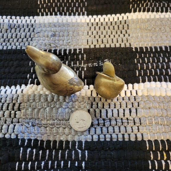 Vintage Brass Duckling and Mouse - Picture 4 of 8